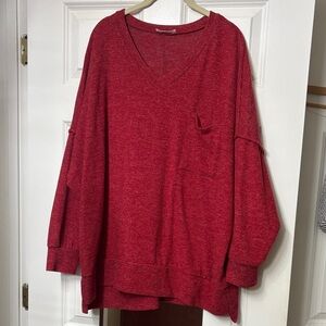 Zenana Outfitters Scarlet Knit Top